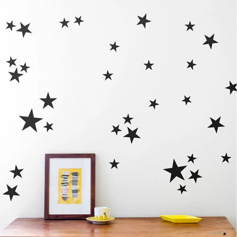 Autocollants muraux à motif étoiles pour chambre de bébé
