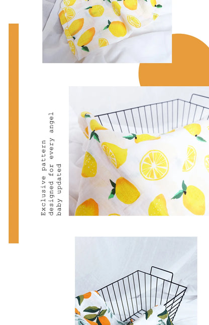 Couverture en mousseline de bambou et coton pour bébé