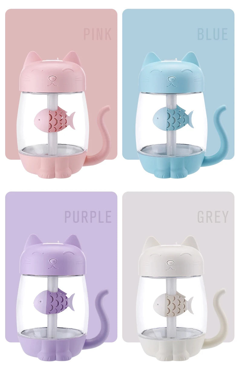 Humidificateur d’air en forme de chat