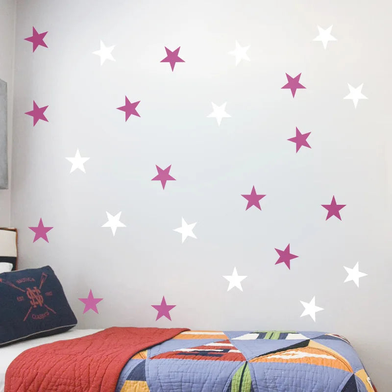 Autocollants muraux à motif étoiles pour chambre de bébé