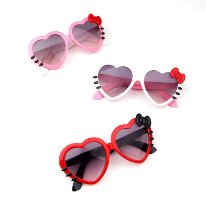 Lunettes de soleil en forme de cœur pour enfants