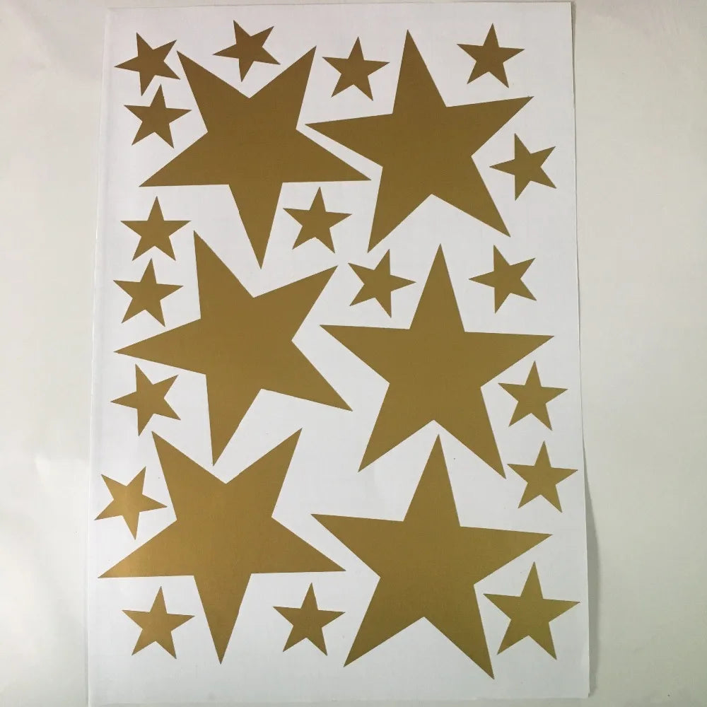 Autocollants muraux à motif étoiles pour chambre de bébé