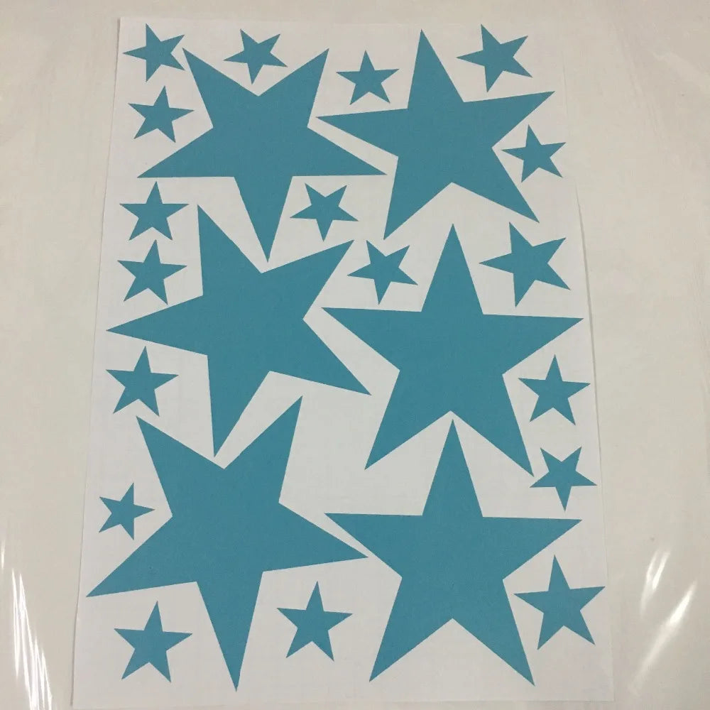 Autocollants muraux à motif étoiles pour chambre de bébé
