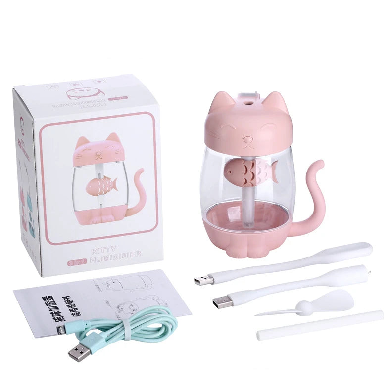 Humidificateur d’air en forme de chat