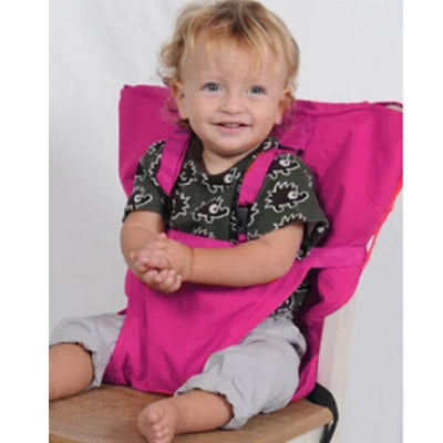 Coussin de chaise bébé avec ceinture de sécurité