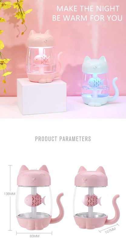 Humidificateur d’air en forme de chat