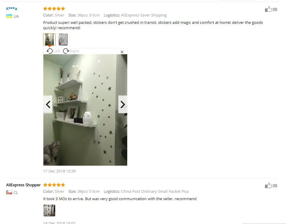 Autocollants muraux à motif étoiles pour chambre de bébé