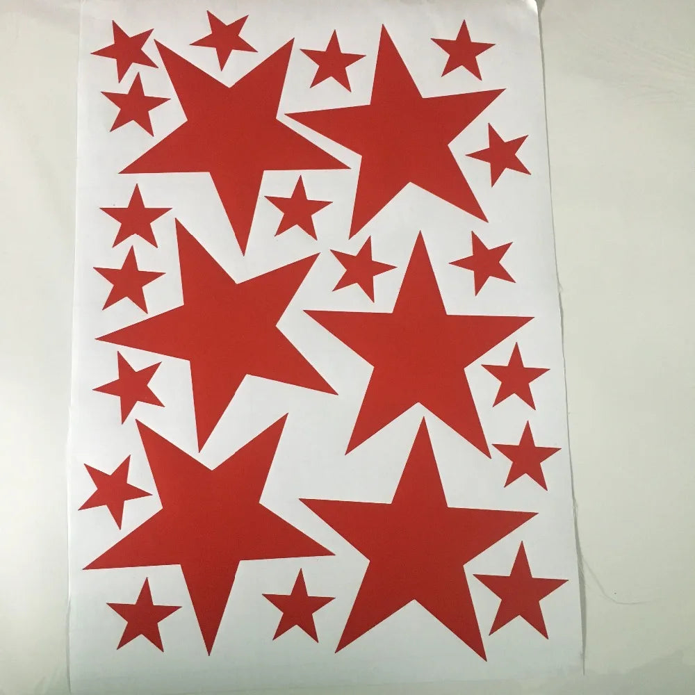 Autocollants muraux à motif étoiles pour chambre de bébé