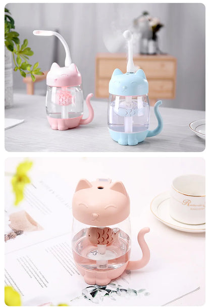 Humidificateur d’air en forme de chat