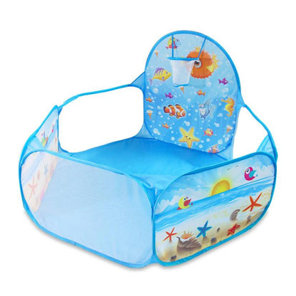 Parc pour bébé coloré avec panier de basket