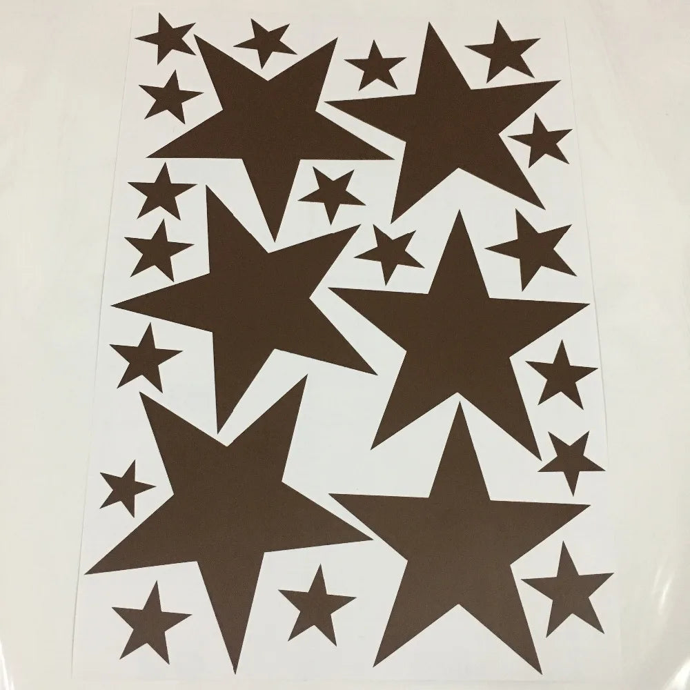 Autocollants muraux à motif étoiles pour chambre de bébé