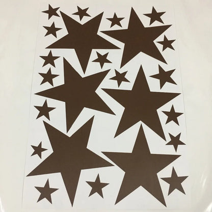 Autocollants muraux à motif étoiles pour chambre de bébé