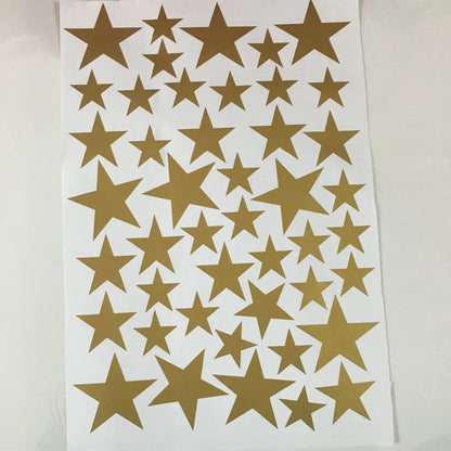 Autocollants muraux à motif étoiles pour chambre de bébé