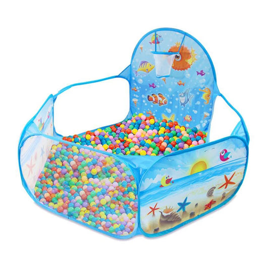 Parc pour bébé coloré avec panier de basket