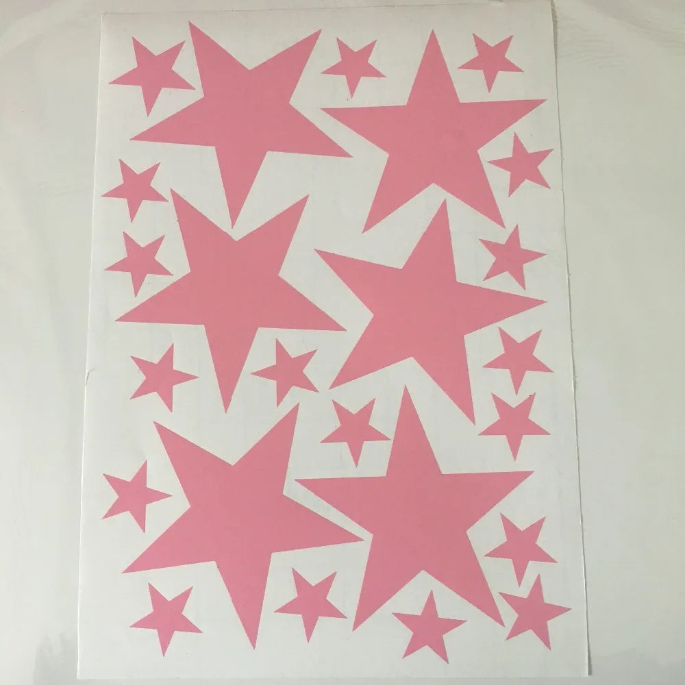 Autocollants muraux à motif étoiles pour chambre de bébé