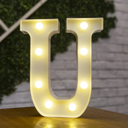 Alphabet lettre LED lumières lumineux 22cm