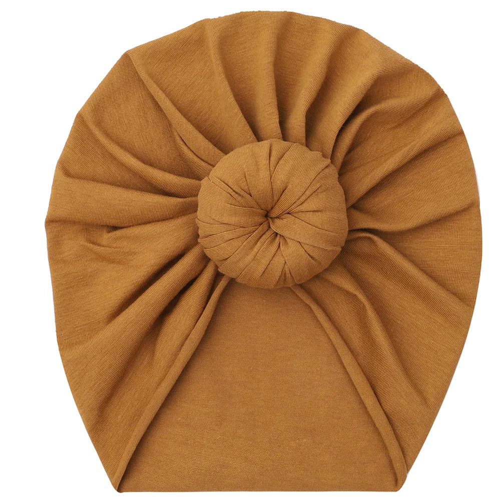 Bonnet turban donuts en coton