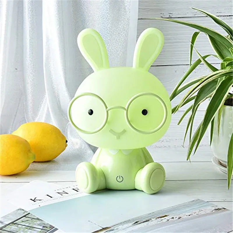 Veilleuse LED en forme de lapin de dessin animé