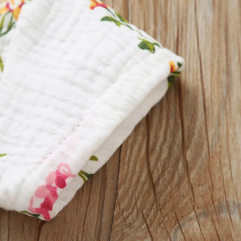 Tenue d’été style kimono imprimé floral pour bébé