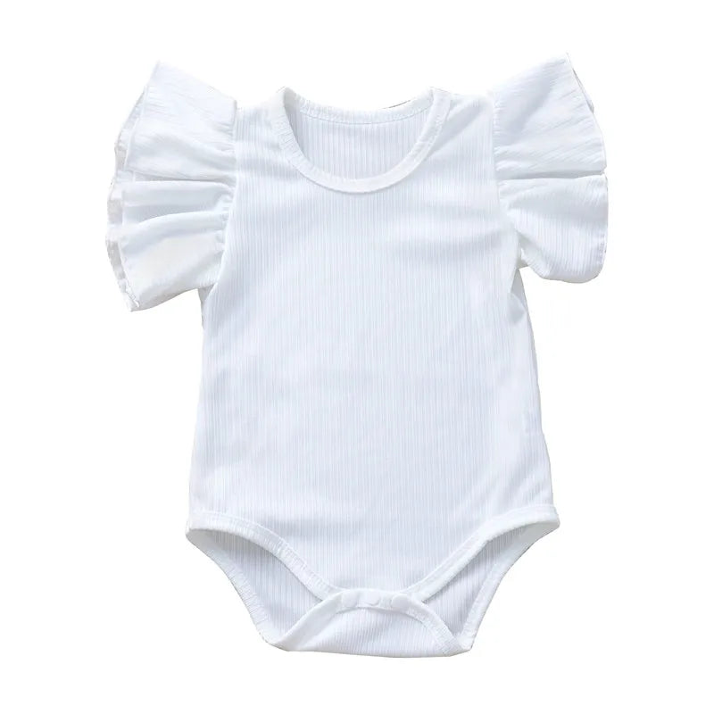 Barboteuse à manches courtes pour petite fille