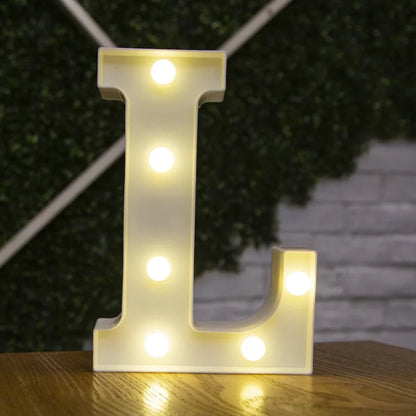 Alphabet lettre LED lumières lumineux 22cm