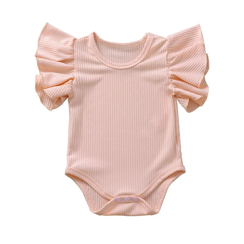 Barboteuse à manches courtes pour petite fille