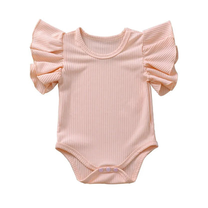 Barboteuse à manches courtes pour petite fille