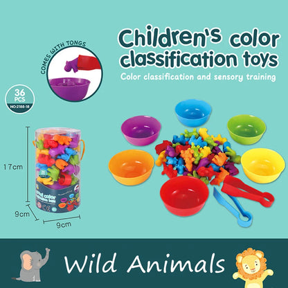 Jouet de tri d'animaux montessori