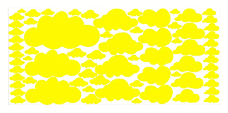 Autocollants muraux à motif nuage
