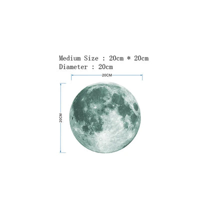Sticker mural en forme de lune