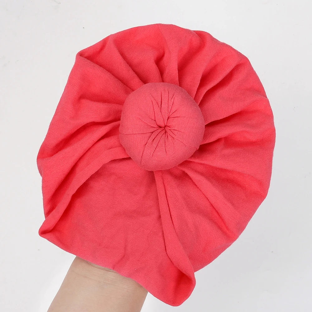 Bonnet turban donuts en coton