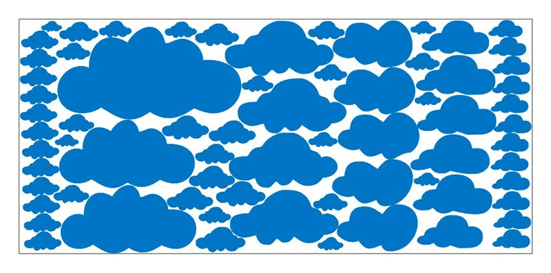 Autocollants muraux à motif nuage