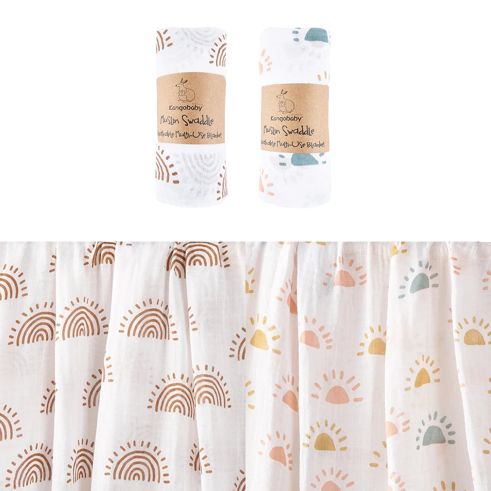 Couverture en tissu de mousseline pour bébé