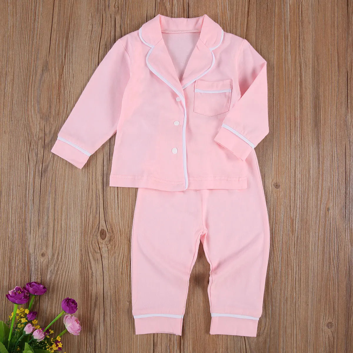 Pyjama unisexe en coton pour bébé