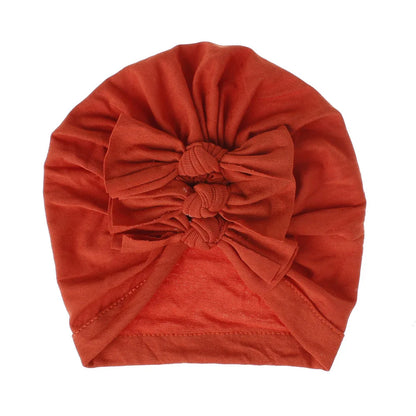 Turban en coton avec petits nœuds pour petites filles