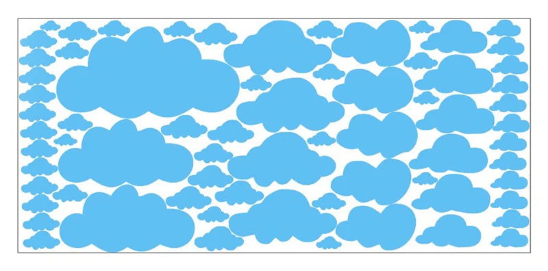 Autocollants muraux à motif nuage