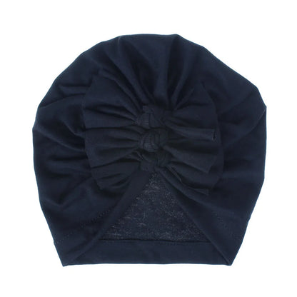 Turban en coton avec petits nœuds pour petites filles