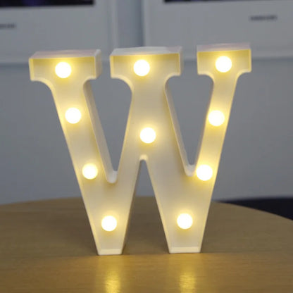 Alphabet lettre LED lumières lumineux 22cm