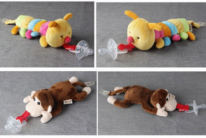 Tétine pour nouveau-né avec animaux en peluche