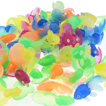 Lot de 10 poissons en caoutchouc souple pour bébé