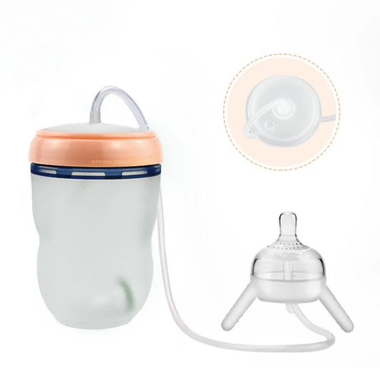 Biberon multifonction en paille pour bébé