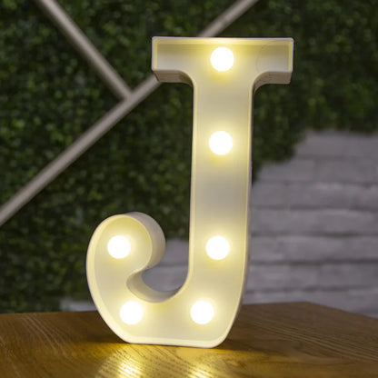 Alphabet lettre LED lumières lumineux 22cm