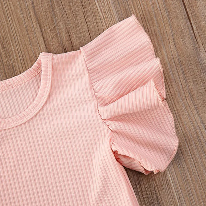 Barboteuse à manches courtes pour petite fille