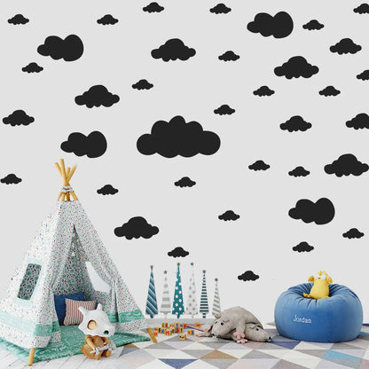 Autocollants muraux à motif nuage