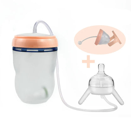 Biberon multifonction en paille pour bébé