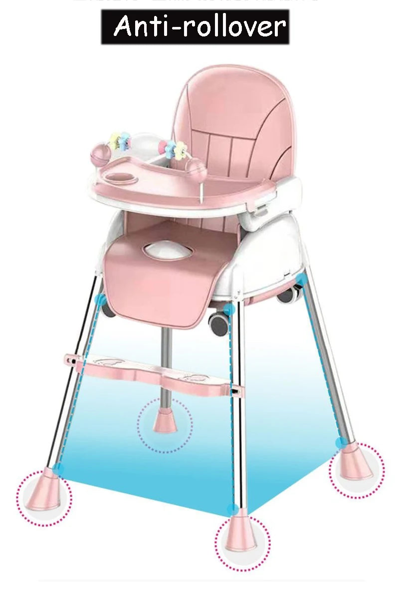 Chaise haute pliante pour bébé