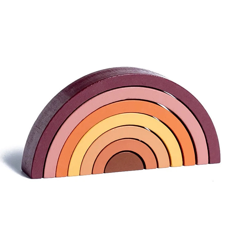 Jeu Montessori d’empilement en bois pour bébé