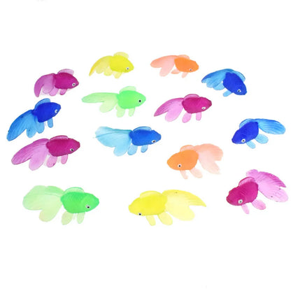 Lot de 10 poissons en caoutchouc souple pour bébé