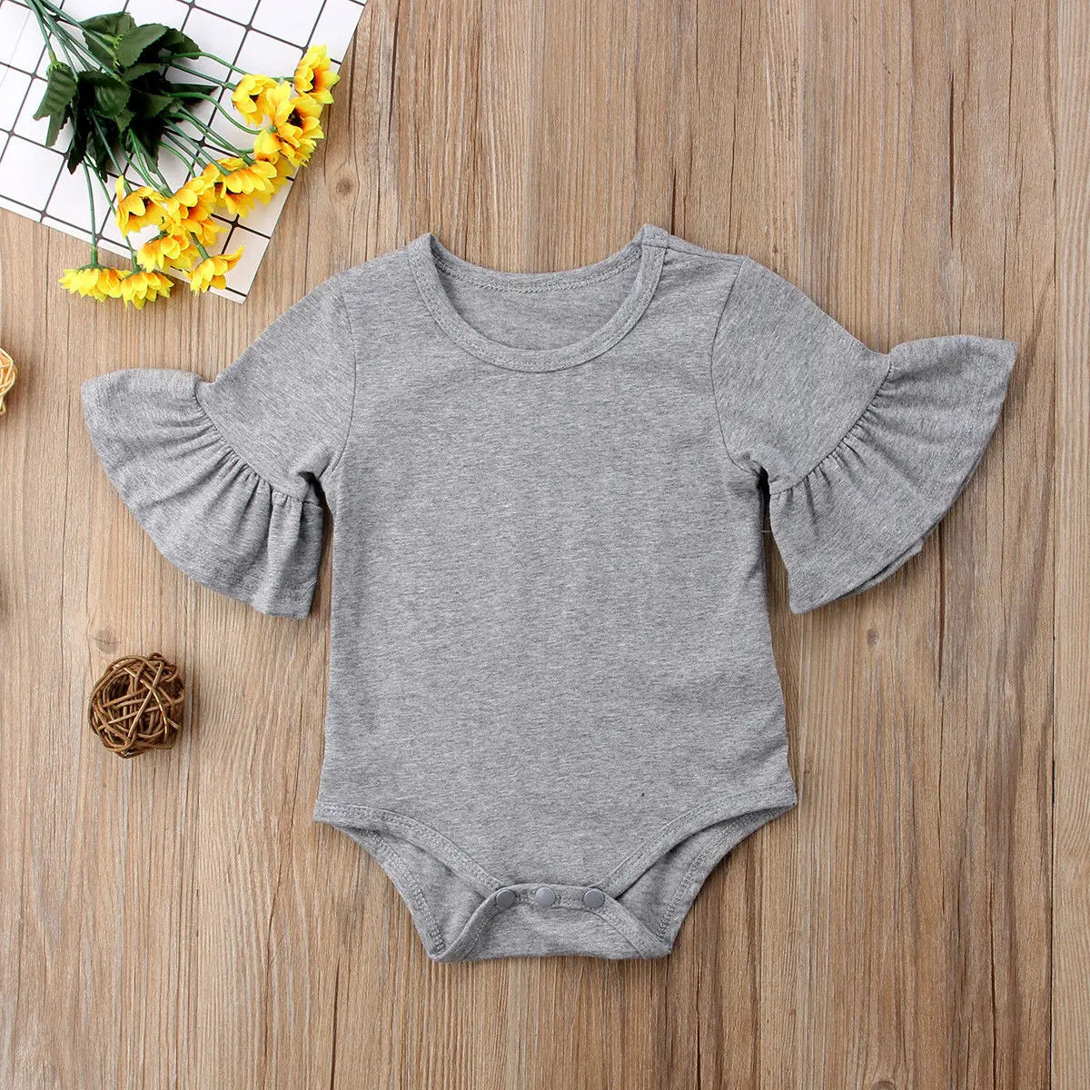 Ensemble pour bébé fille à manches évasées