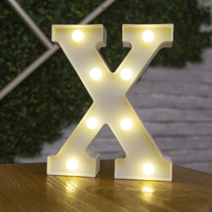 Alphabet lettre LED lumières lumineux 22cm